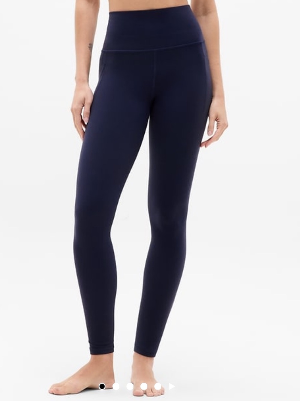 Athleta salutation stash tight Navy like new size XS - Picture 3 of 6